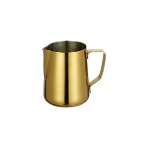 Stainless Steel 201 Milk Frothing Pitcher Golden,Latte Art Cup,Coffee Tools Milk Frother For Cafe