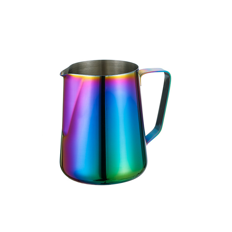 Stainless Steel 201 No Scale Milk Frothing Pitcher Colorful,Latte Art Cup,Coffee Tools Milk Frother For Cafe