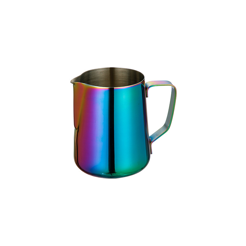 Stainless Steel 201 No Scale Milk Frothing Pitcher Colorful,Latte Art Cup,Coffee Tools Milk Frother For Cafe - Image 3