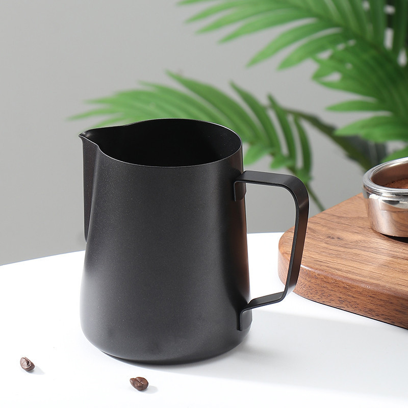 Stainless Steel Teflon Milk Frothing Pitcher,Latte Art Cup,Coffee Tools Milk Frother For Cafe - Image 5
