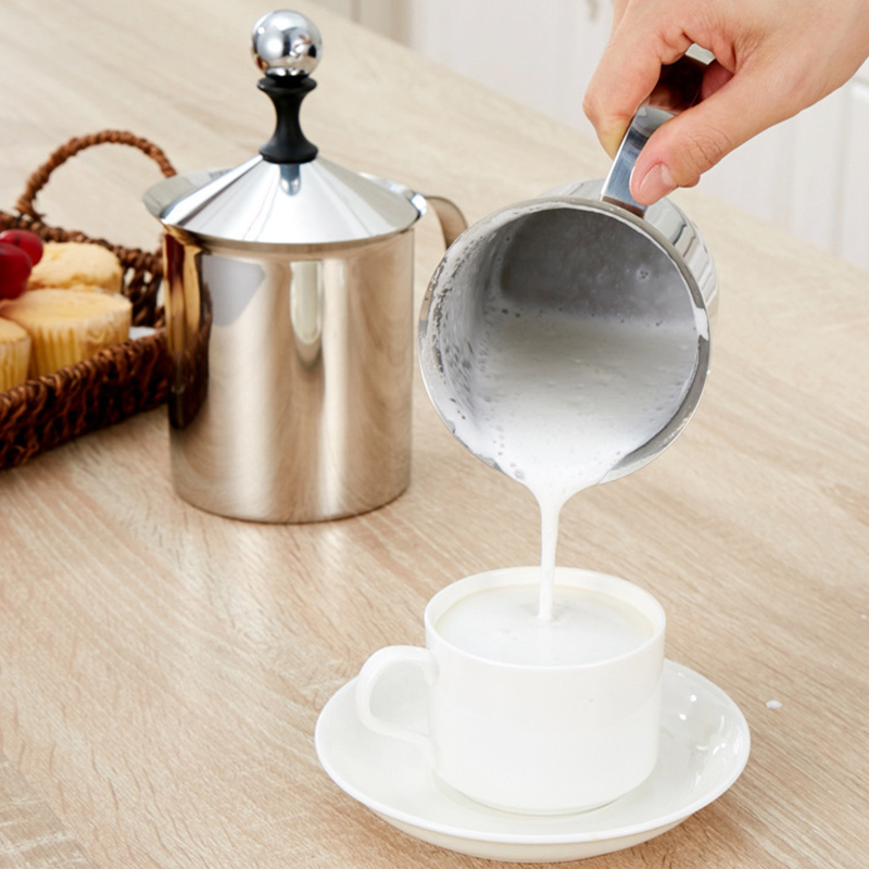 Stainless Steel 304 Coffee Manual Milk Froth Frothing Cup For Cafe - Image 5