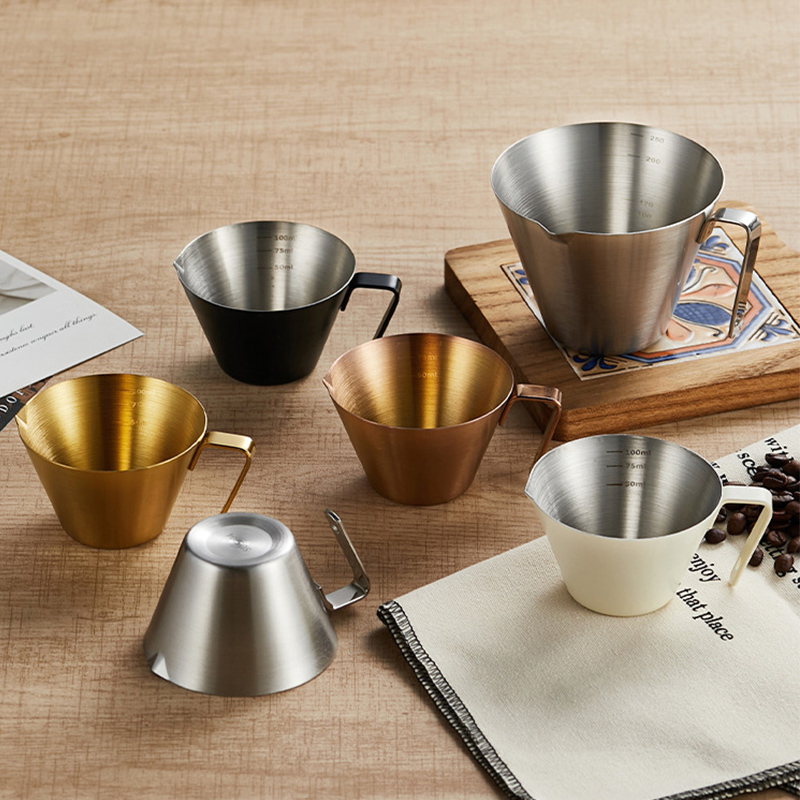 Stainless Steel 304 Coffee Measuring Cup 100mL,Coffee Extraction Cup With Scale For Cafe - Image 4
