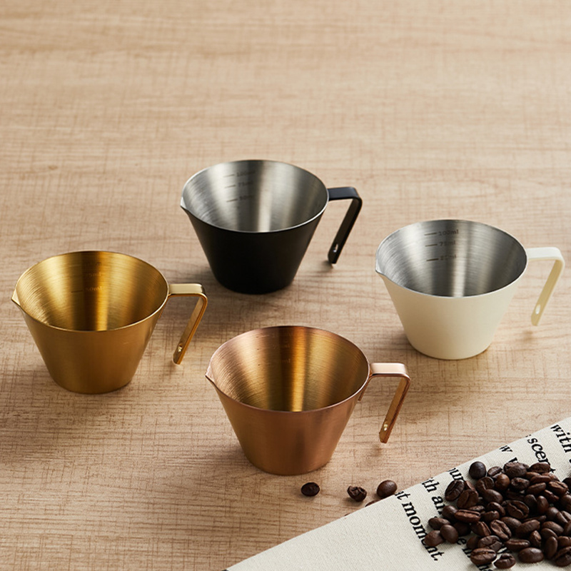 Stainless Steel 304 Coffee Measuring Cup 100mL,Coffee Extraction Cup With Scale For Cafe - Image 5