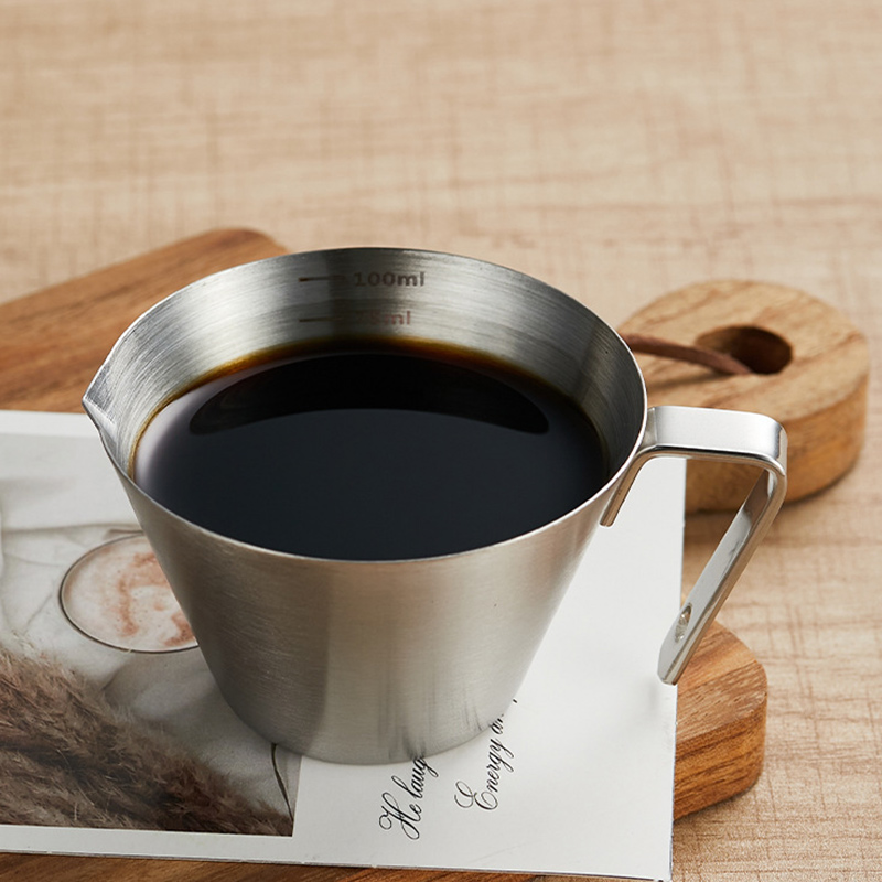 Stainless Steel 304 Coffee Measuring Cup 100mL,Coffee Extraction Cup With Scale For Cafe - Image 6