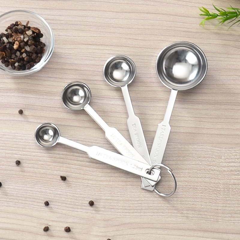 Stainless Steel 201 Coffee 4 Piece Measuring Spoon Set,Baking Spoon For Cafe - Image 7