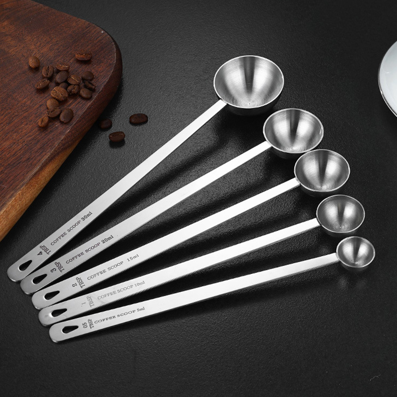 Stainless Steel 304 Coffee Measuring Spoon Long Handle,Baking Spoon,Coffee Spoon For Cafe - Image 2