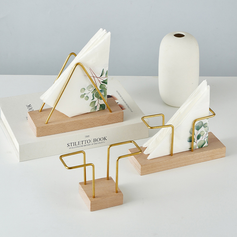 Walnut Tissue Holder,Dining Table Beech Tissue Holder For Restaurants - Image 8