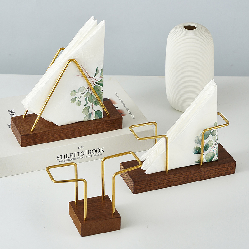 Walnut Tissue Holder,Dining Table Beech Tissue Holder For Restaurants - Image 6