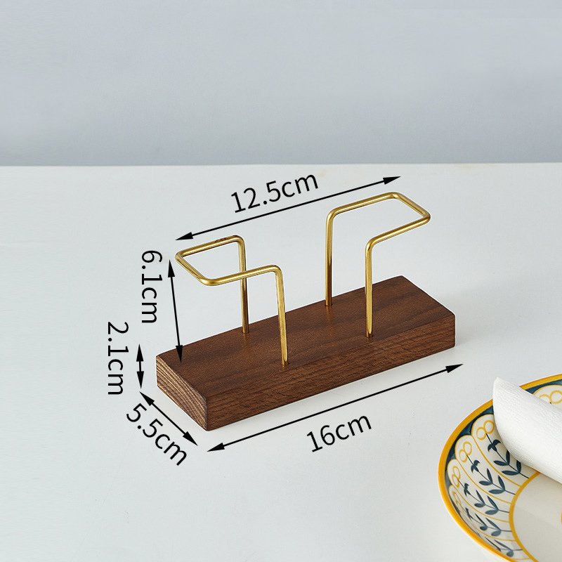 Walnut Tissue Holder,Dining Table Beech Tissue Holder For Restaurants - Image 5