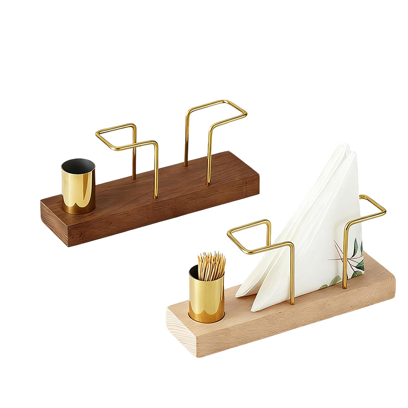 Walnut Tissue Toothpick Holder,Dining Table Beech Tissue Holder For Restaurants