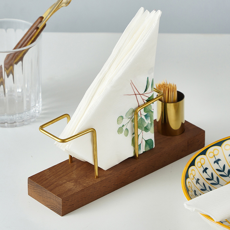 Walnut Tissue Toothpick Holder,Dining Table Beech Tissue Holder For Restaurants - Image 7