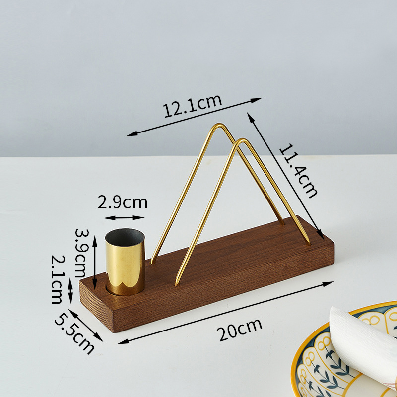 Walnut Tissue Toothpick Holder,Dining Table Beech Tissue Holder For Restaurants - Image 2