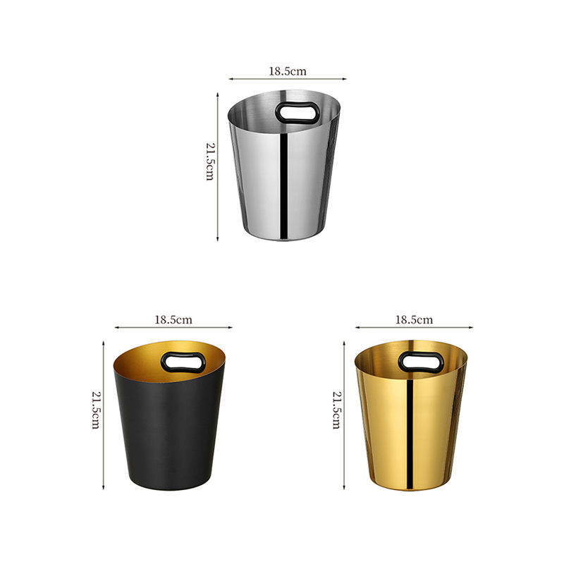 Stainless Steel European Slanted Mouth Champagne Bucket With Rack,Champagne Bucket,Ice Bucket Stand Golden For Bars - Image 2