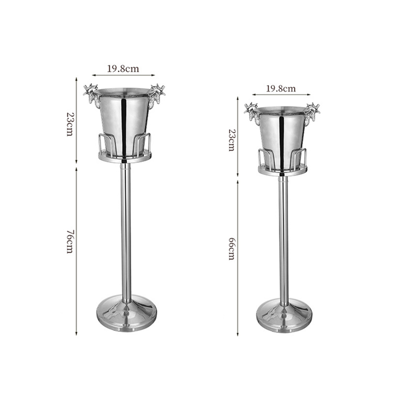 Stainless Steel European Reindeer Champagne Bucket With Rack,Champagne Bucket,Ice Bucket Stand Golden For Bars - Image 4