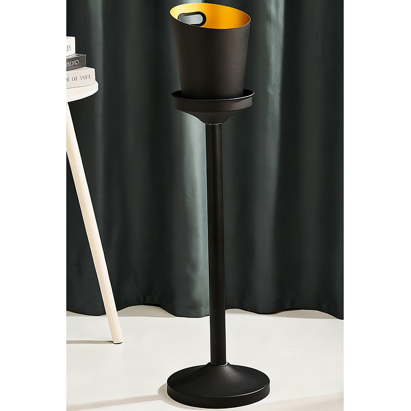 Stainless Steel Luxury Slanted Mouth Champagne Bucket With Rack,Champagne Bucket,Ice Bucket Stand Black For Bars - Image 7