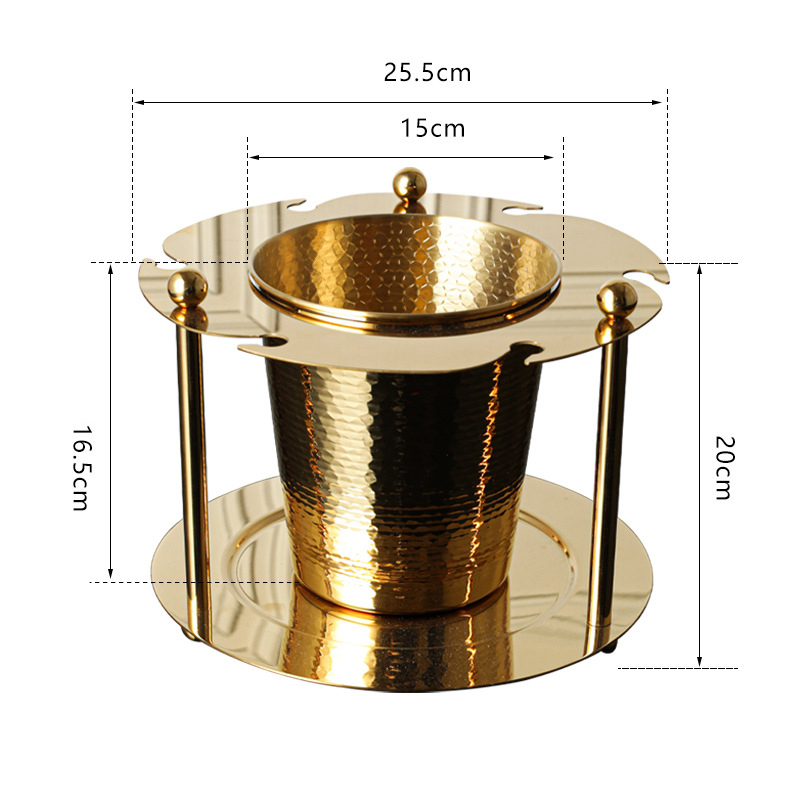 Stainless Steel Ice Bucket Integrated Rack,Champagne Bucket,Red Wine Ice Bucket Stand For Bars - Image 3
