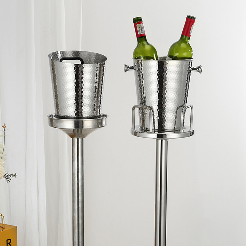 Stainless Steel European Crackled Champagne Bucket,Beer Ice Bucket,Red Wine Ice Bucket Golden For Bars - Image 8