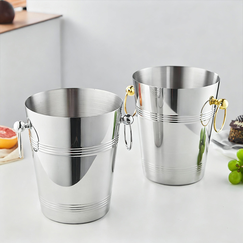 Stainless Steel Luxury Champagne Bucket,Beer Ice Bucket,Red Wine Ice Bucket Rose Gold For Bars - Image 6