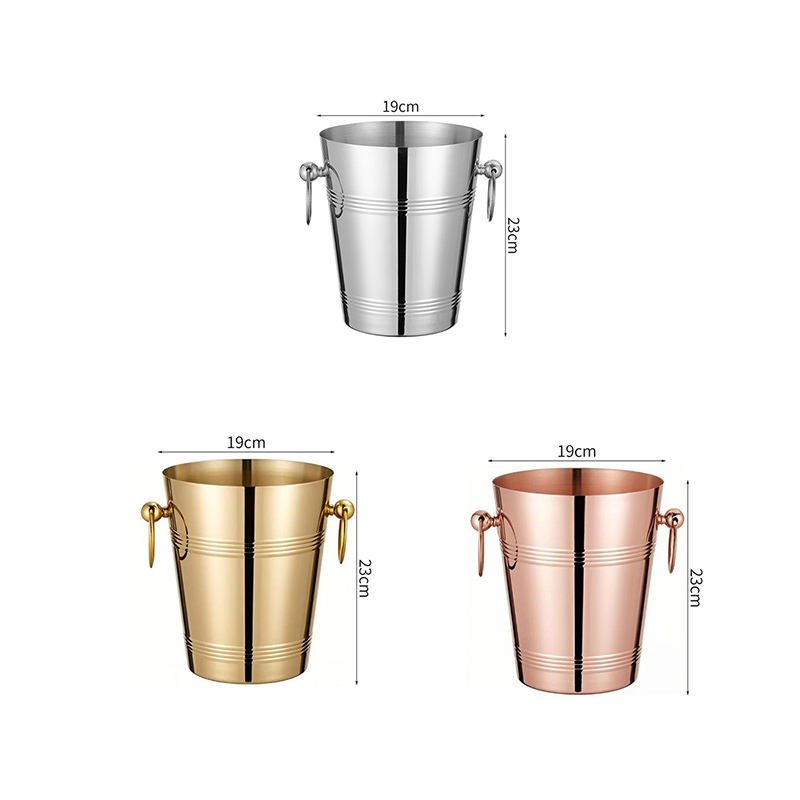 Stainless Steel Luxury Champagne Bucket With Rack,Champagne Bucket,Ice Bucket Stand Rose Gold For Bars - Image 2