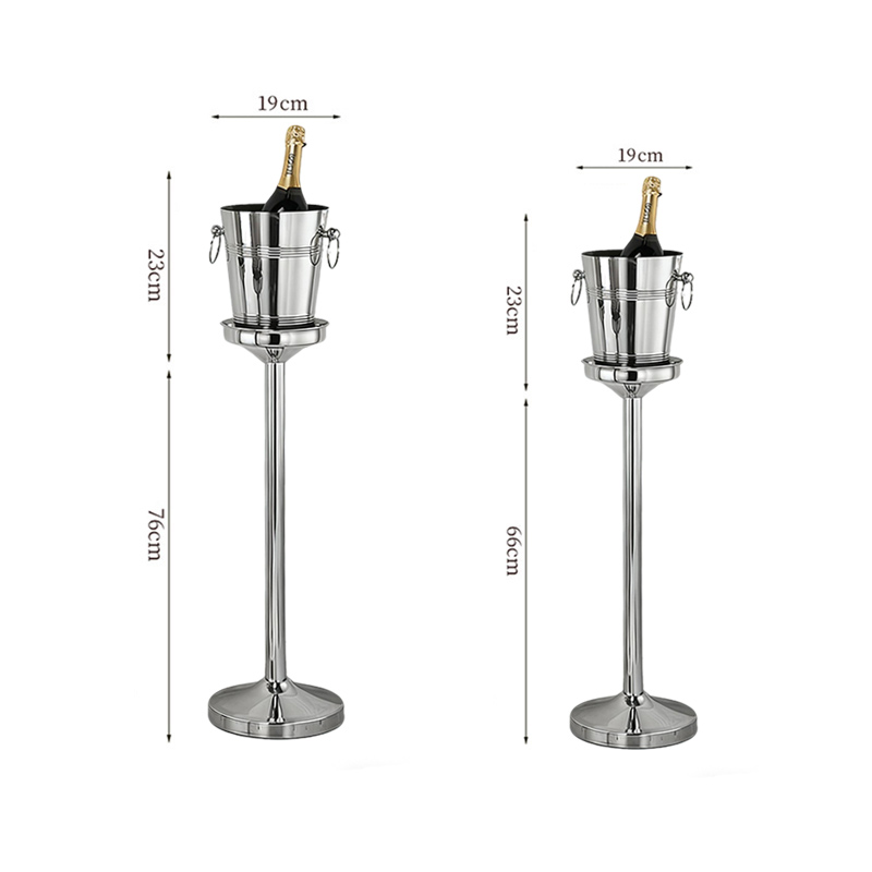 Stainless Steel Luxury Champagne Bucket With Rack,Champagne Bucket,Ice Bucket Stand Rose Gold For Bars - Image 3