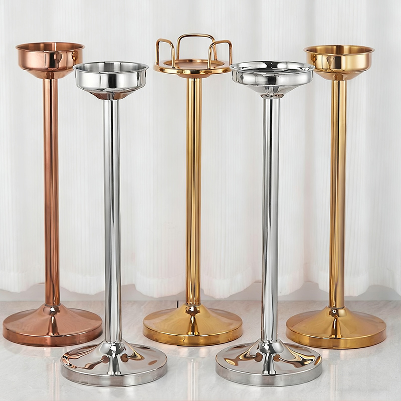 Stainless Steel Luxury Champagne Bucket With Rack,Champagne Bucket,Ice Bucket Stand Rose Gold For Bars - Image 7