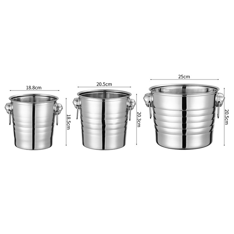 Stainless Steel Tiger Head Champagne Bucket,Ice Bucket,Red Wine Ice Bucket Golden For Bars - Image 2