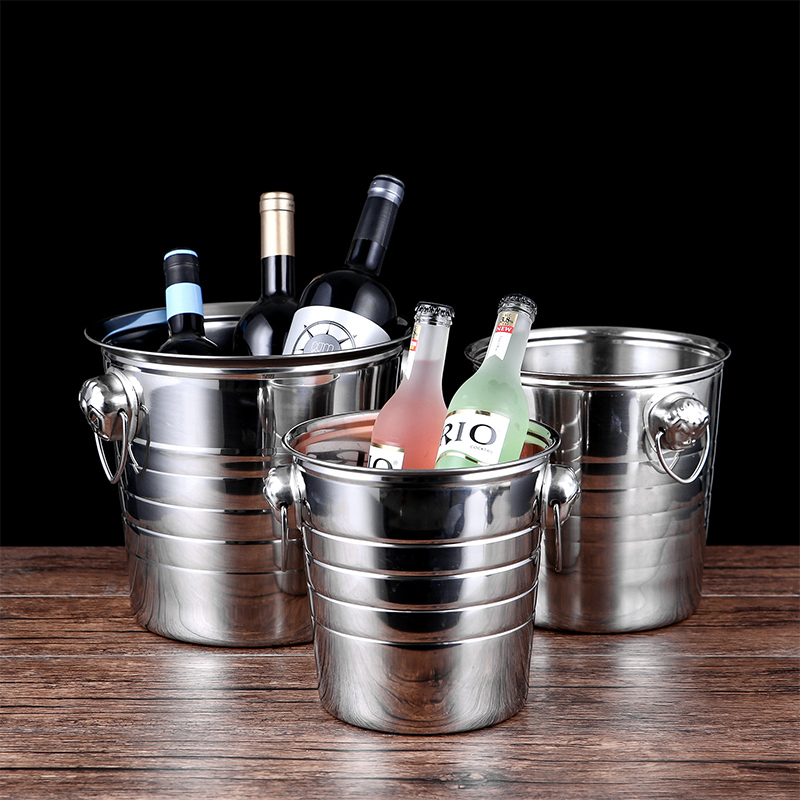 Stainless Steel Tiger Head Champagne Bucket,Ice Bucket,Red Wine Ice Bucket Golden For Bars - Image 4