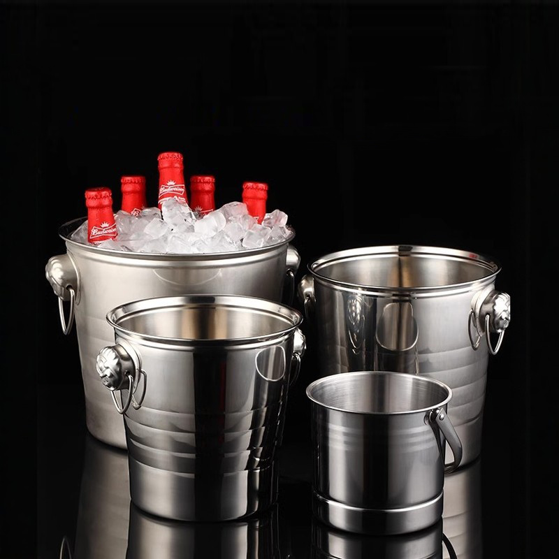 Stainless Steel Tiger Head Champagne Bucket,Ice Bucket,Red Wine Ice Bucket Golden For Bars - Image 5