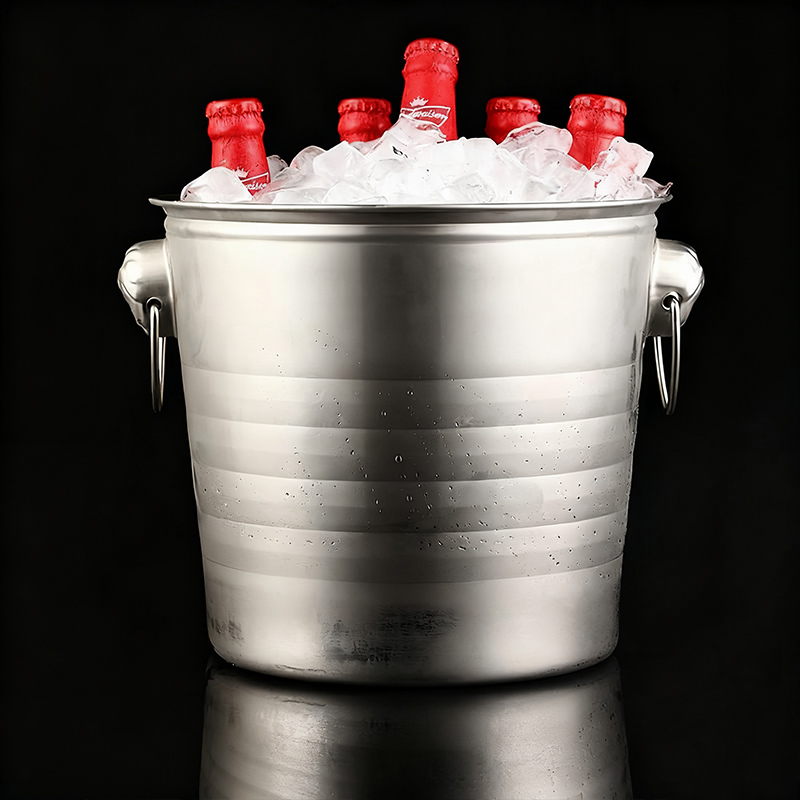 Stainless Steel Tiger Head Champagne Bucket,Ice Bucket,Red Wine Ice Bucket Golden For Bars - Image 6