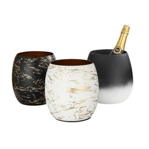 Stainless Steel Water Droplet Champagne Bucket,Ice Bucket,Red Wine Ice Bucket Gold Stamping For Bars