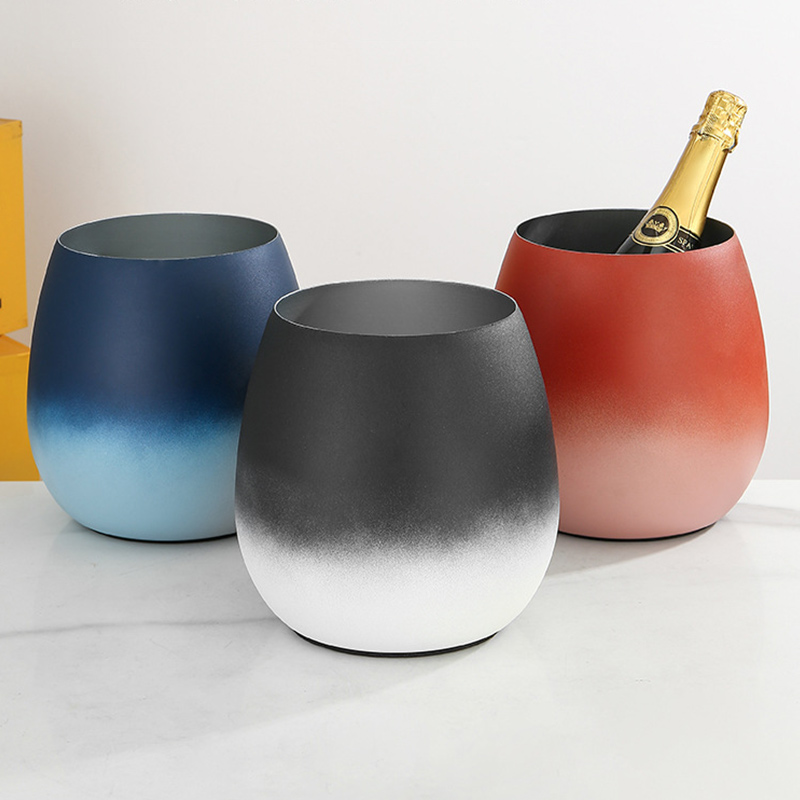 Stainless Steel Water Droplet Champagne Bucket,Ice Bucket,Red Wine Ice Bucket Gold Stamping For Bars - Image 6