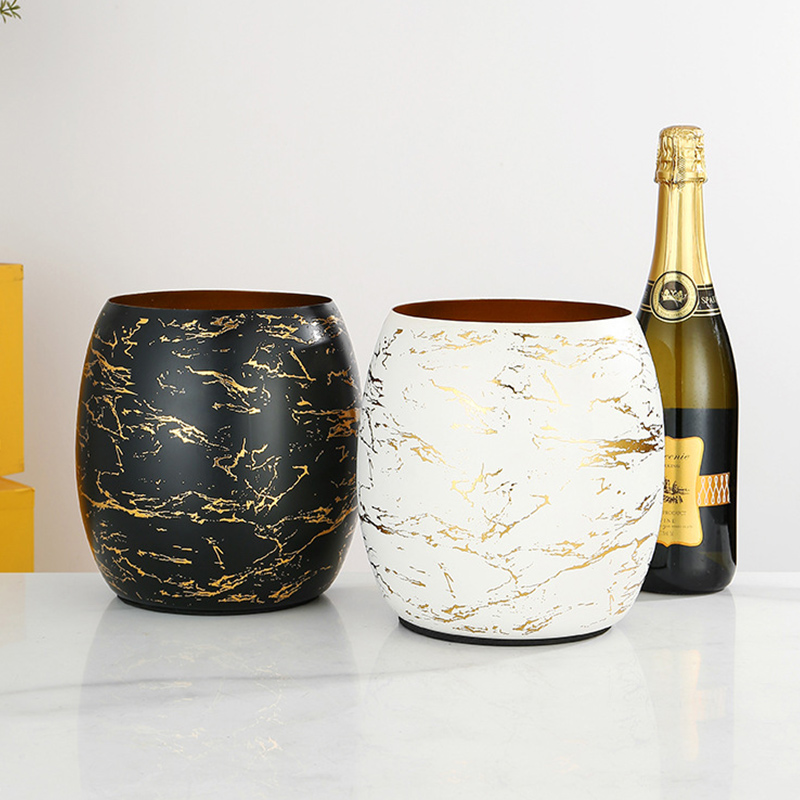 Stainless Steel Water Droplet Champagne Bucket,Ice Bucket,Red Wine Ice Bucket Gold Stamping For Bars - Image 8