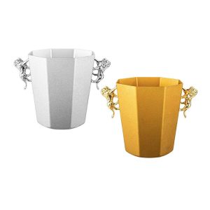 Stainless Steel Octagonal Lion Champagne Bucket,Ice Bucket,Red Wine Ice Bucket Golden For Bars